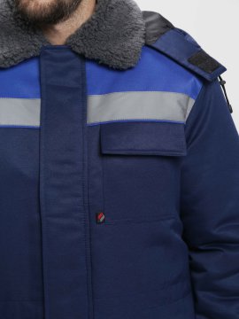 Куртка зимняя Квайл СОП (тк.Смесовая,210), т.синий/васильковый