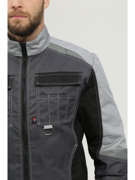 Костюм Вектрон-2 (тк.Смесовая,240) п/к, т.серый/св.серый/черный