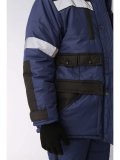 Костюм зимний Беркорт-2 (тк.Таслан,135) п/к, т.синий/черный