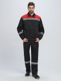 Костюм Лигор-2 СОП (тк.Смесовая,210) п/к, черный/красный