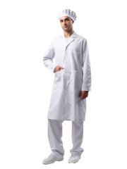 Халат мужской Антистатика М-105 тип D, белый