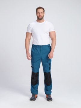 Брюки ProfLineSpecialist (тк.РипСтоп,240), циан/черный