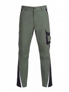 Брюки ProfLineLeader (тк.Хлопок/Спандекс,260), хаки/черный