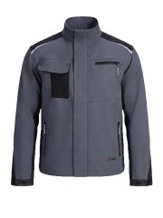 Куртка ProfLineLeader (тк.Хлопок/Спандекс,260), серый/черный