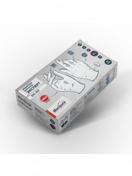Перчатки Manipula Specialist® Эксперт (нитрил 0,08 мм, упак. 50пар), DG-021